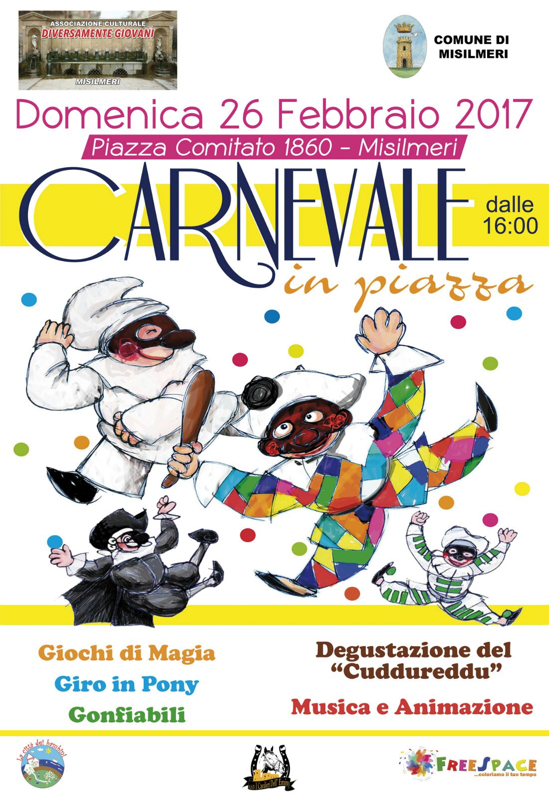 Oggi “Carnevale in Piazza” a Misilmeri