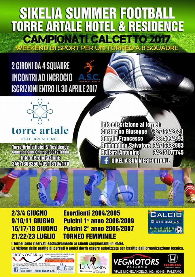 Calcio e Relax, iscrizioni aperte per il Sikelia Summer Football