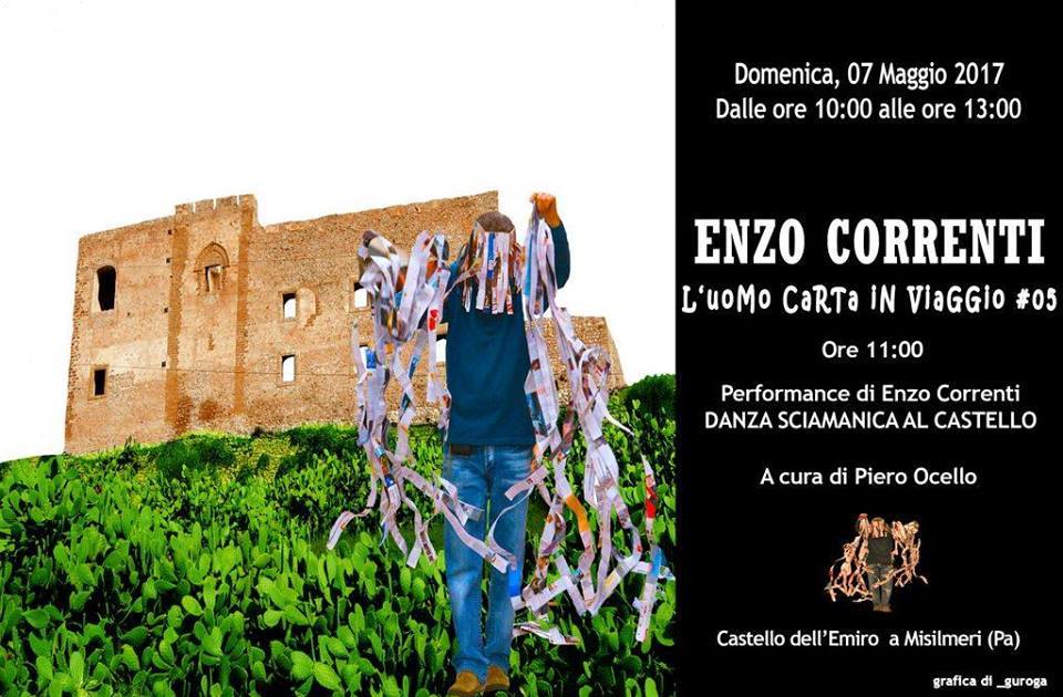 L’uomo carta torna a Misilmeri, domenica Enzo Correnti al Castello