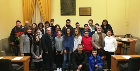 Il Consiglio Comunale dei ragazzi si insedia nell’aula consiliare “Rocco Chinnici” [Foto]