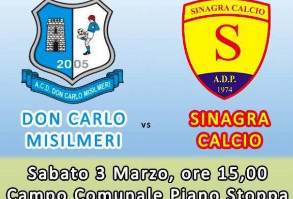 In campo tutti di Sabato: a Piano Stoppa c’è Misilmeri – Sinagra