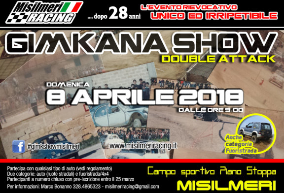 Dopo 28 anni ritorna la Gimkana Show a Misilmeri, un evento unico ed irripetibile [video promo]