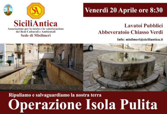 SiciliAntica Misilmeri aderisce all’ operazione “Isola Pulita”