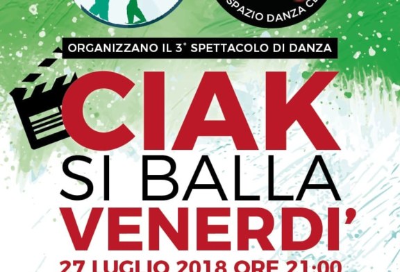Ciak, si balla venerdì