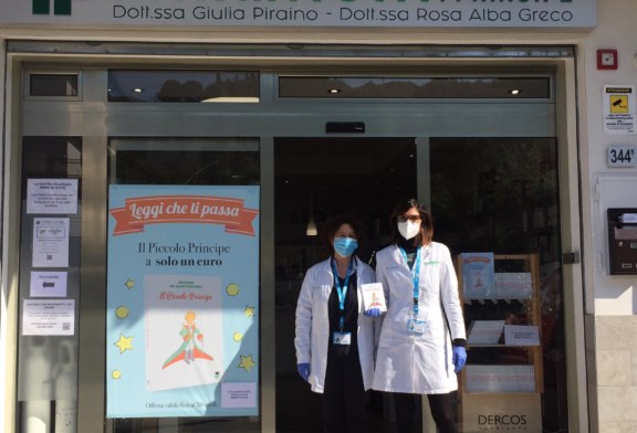 La lettura contro il Coronavirus, iniziativa benefica della Farmacia Costa Principe