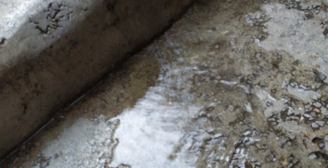 Via Trebisonda, la protesta dei cittadini: “Da mesi un pericoloso sversamento d’acqua”