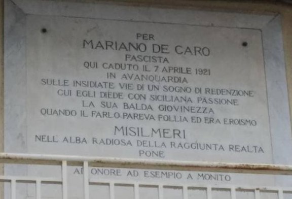 100 anni dall’uccisione di Mariano De Caro